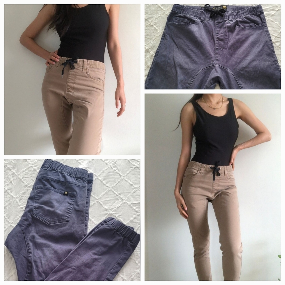 Purplish Color Zoo York Structured Jogger Pants, Size M